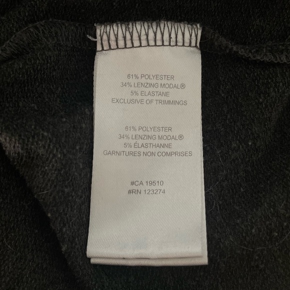 Lole Gray Long Sleeve Striped Cowl Neck Kangaroo Pouch Hoodie - Picture 6 of 9